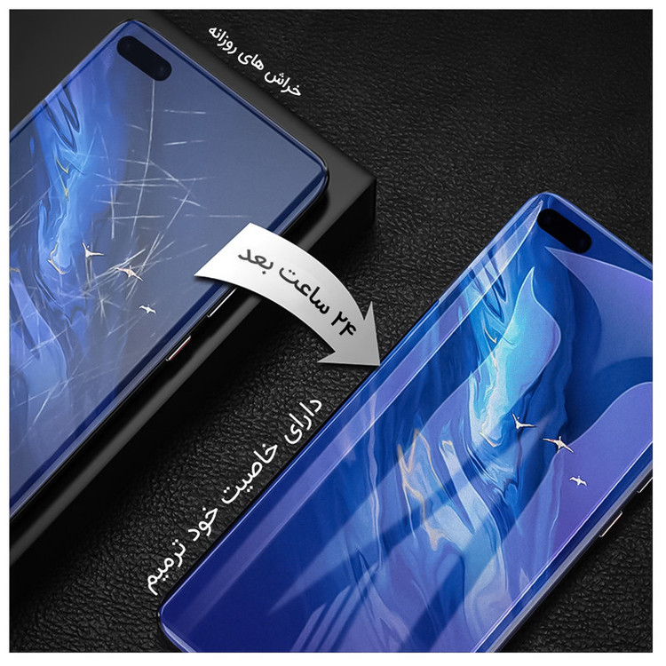 محافظ صفحه نمایش مات راک اسپیس مدل HyMTT مناسب برای گوشی موبایل شیائومی Redmi 9 Power به همراه محافظ پشت