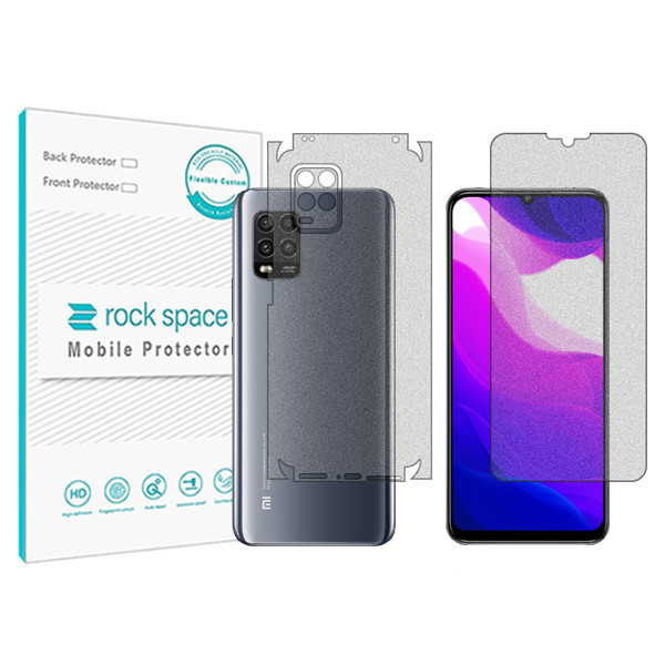 محافظ صفحه نمایش مات راک اسپیس مدل HyMTT مناسب برای گوشی موبایل شیائومی Mi 10 Lite به همراه محافظ پشت گوشی