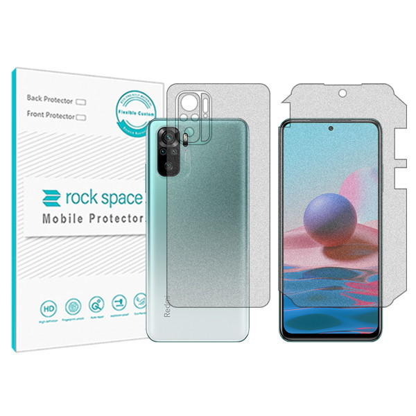 محافظ پشت گوشی مات راک اسپیس مدل HyMTT مناسب برای گوشی موبایل شیائومی Redmi Note 10 به همراه محافظ پشت