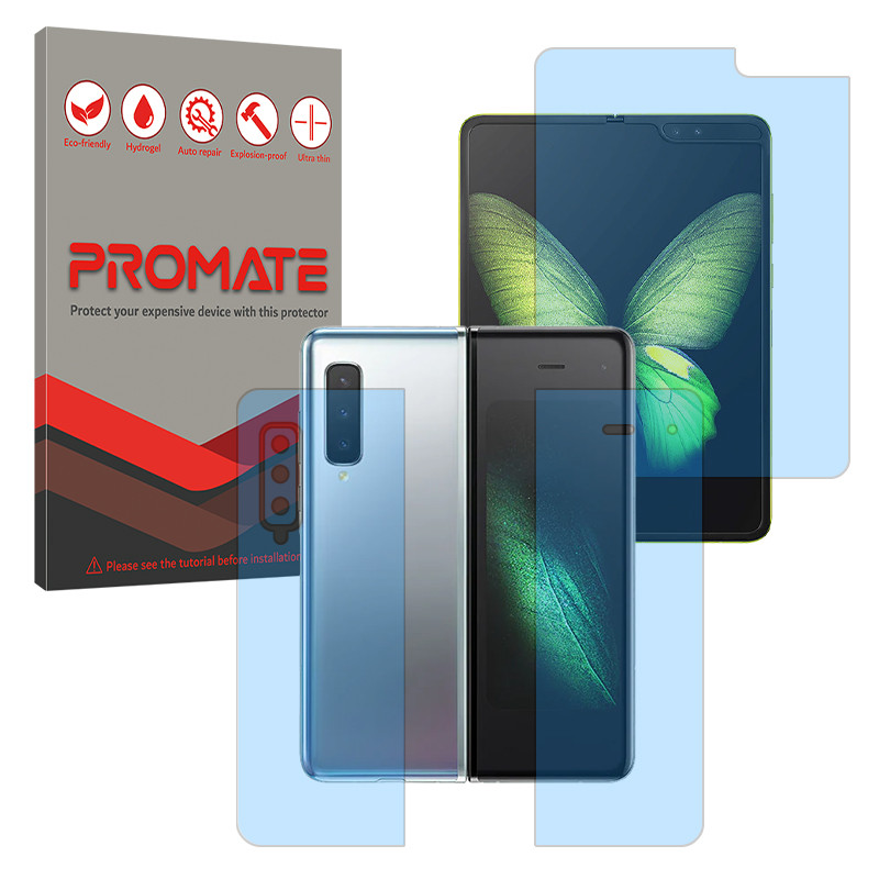 محافظ صفحه نمایش آنتی بلو پرومیت مدل Eye Care مناسب برای گوشی موبایل سامسونگ Galaxy Fold به همراه محافظ پشت گوشی
