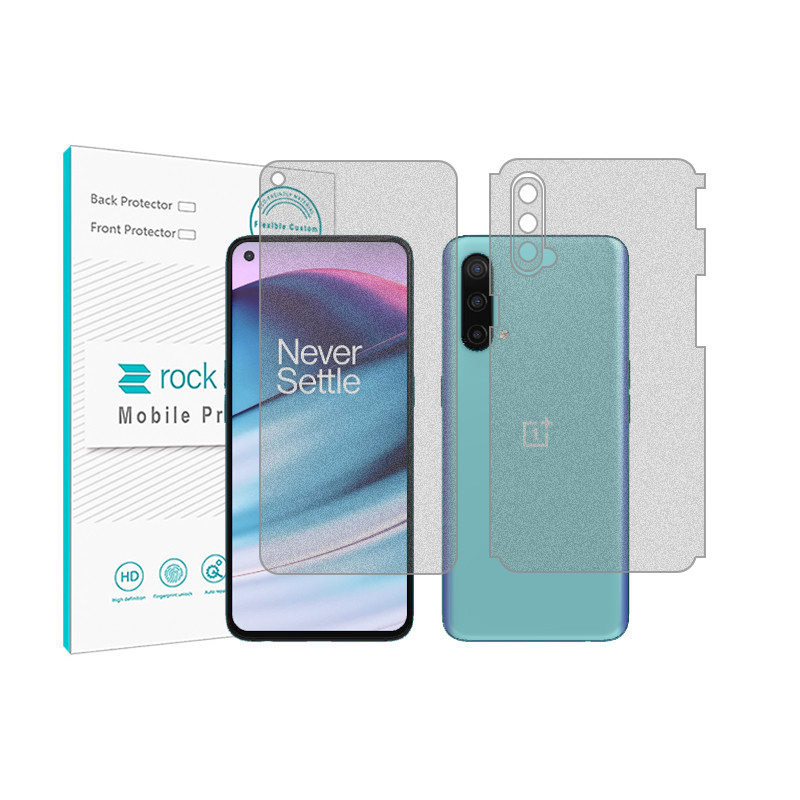 محافظ صفحه نمایش مات راک اسپیس مدل HyMTT مناسب برای گوشی موبایل وان پلاس Nord CE 5G به همراه محافظ پشت گوشی