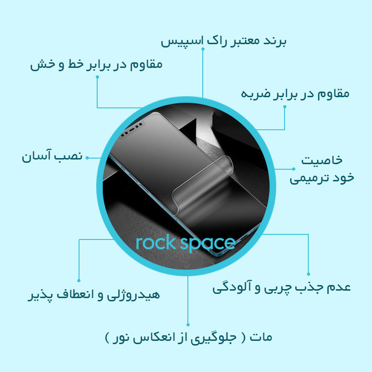 محافظ صفحه نمایش مات راک اسپیس مدل Anti Shock مناسب برای گوشی موبایل شیائومی 11T Pro به همراه محافظ پشت گوشی
