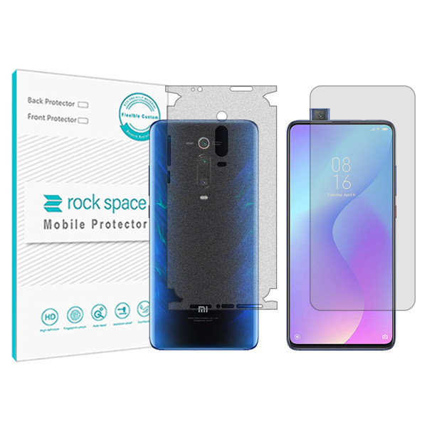 محافظ صفحه نمایش مات راک اسپیس مدل HyMTT مناسب برای گوشی موبایل شیائومی Mi 9T به همراه محافظ پشت