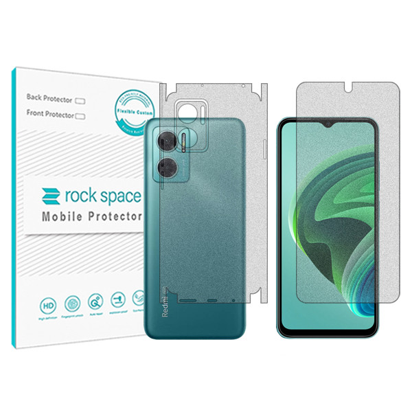 محافظ صفحه نمایش مات راک اسپیس مدل HyMTT مناسب برای گوشی موبایل شیائومی Redmi Note 11E به همراه محافظ پشت گوشی