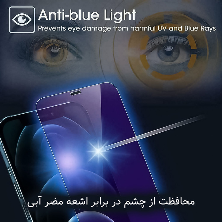 محافظ صفحه نمایش آنتی بلو راک اسپیس مدل HyBLU مناسب برای گوشی موبایل سامسونگ Z Fold5