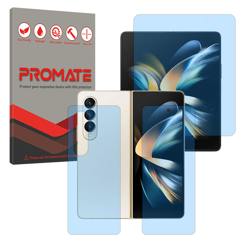 محافظ صفحه نمایش مات ضداشعه آبی پرومیت مدل Resistant مناسب برای گوشی موبایل سامسونگ Galaxy Z Fold 4 به همراه محافظ پشت گوشی