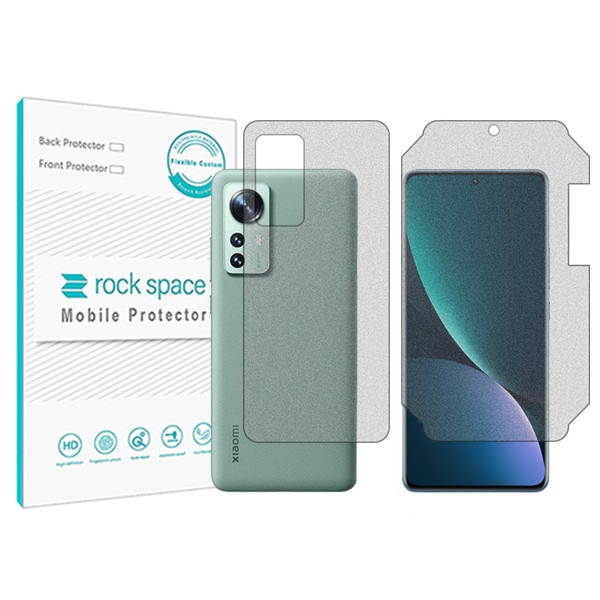 محافظ صفحه نمایش مات راک اسپیس مدل HyMTT مناسب برای گوشی موبایل شیائومی 12Pro به همراه محافظ پشت گوشی