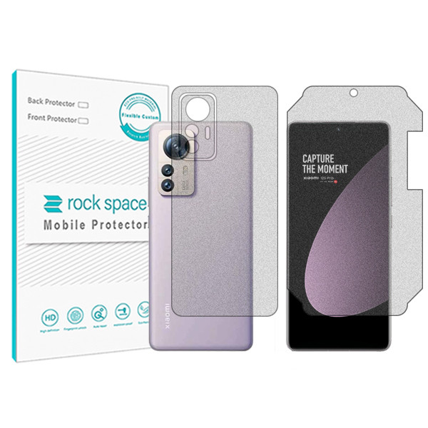 محافظ صفحه نمایش مات راک اسپیس مدل HyMTT مناسب برای گوشی موبایل شیائومی 12S Pro به همراه محافظ پشت گوشی