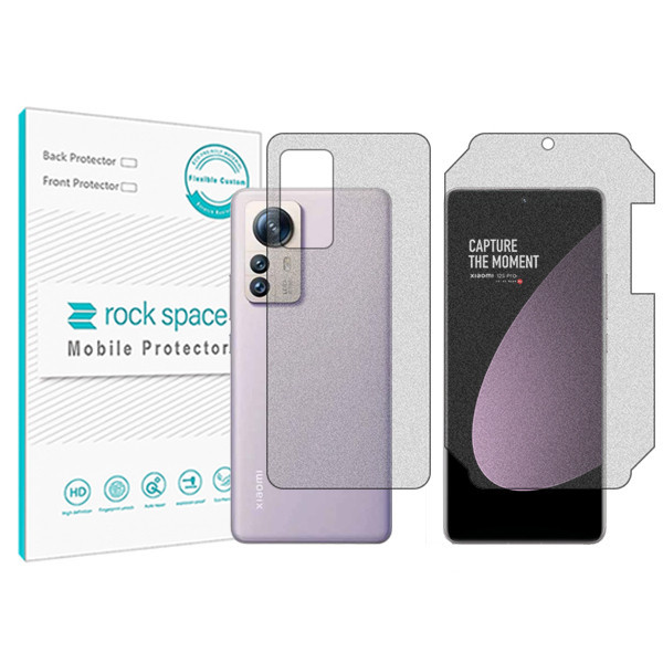 محافظ صفحه نمایش مات راک اسپیس مدل HyMTT مناسب برای گوشی موبایل شیائومی 12S Pro به همراه محافظ پشت گوشی