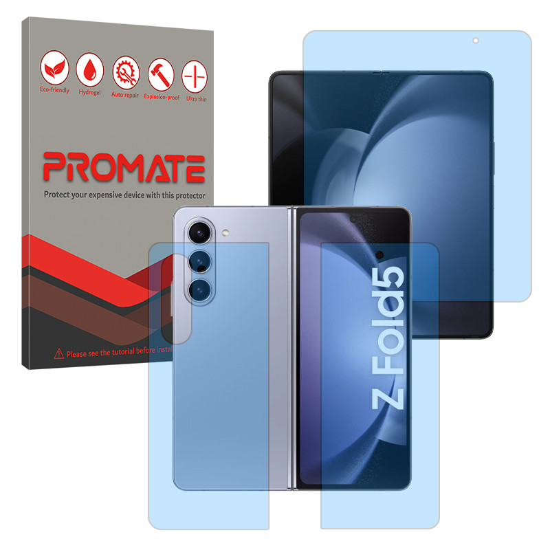 محافظ صفحه نمایش مات ضداشعه آبی پرومیت مدل Resistant مناسب برای گوشی موبایل سامسونگ Galaxy Z Fold 5 به همراه محافظ پشت گوشی