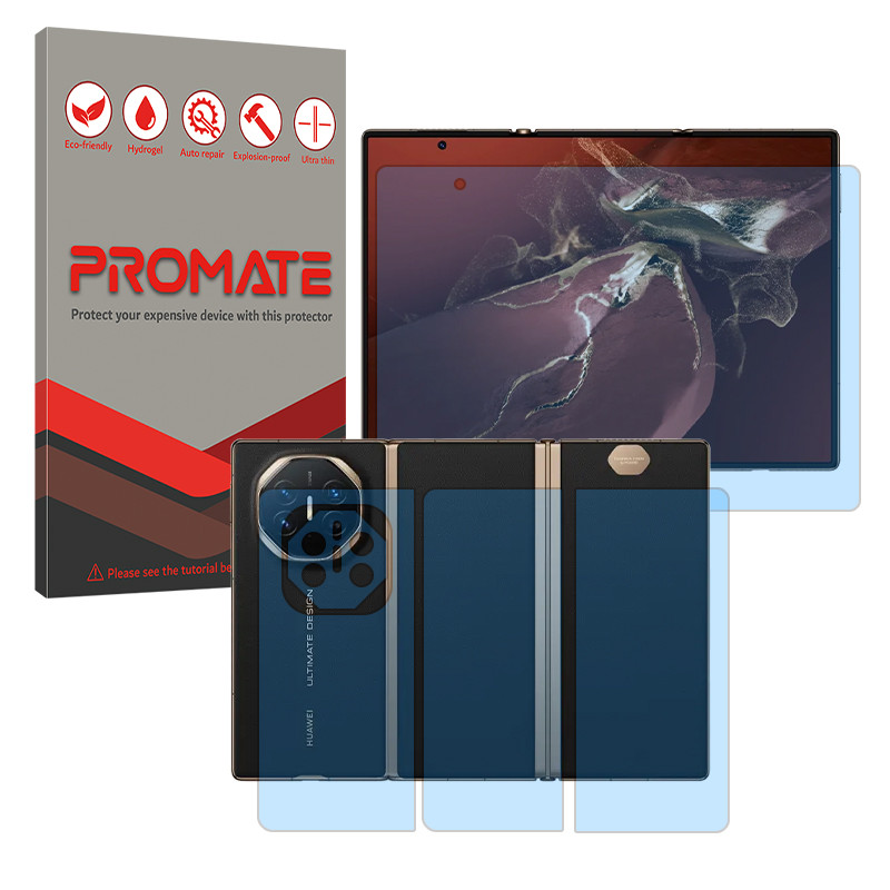 محافظ صفحه نمایش آنتی بلو پرومیت مدل Eye Care مناسب برای گوشی موبایل هوآوی Mate XT Ultimate به همراه محافظ پشت گوشی