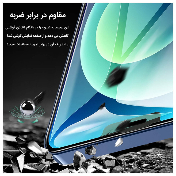 محافظ صفحه نمایش مات راک اسپیس مدل Camera Cut مناسب برای گوشی موبایل اپل iPhone 13 Pro Max