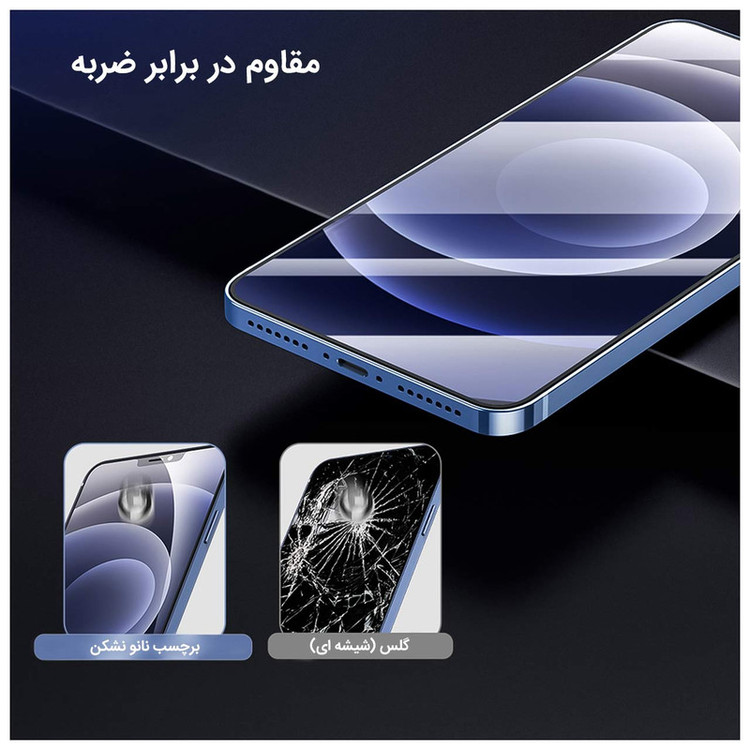 محافظ صفحه نمایش مات راک اسپیس مدل Camera Cut مناسب برای گوشی موبایل اپل iPhone 13 Pro Max