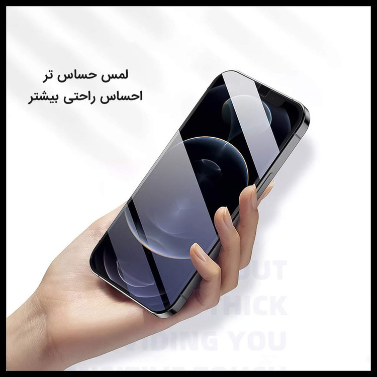 محافظ صفحه نمایش مات راک اسپیس مدل Camera Cut مناسب برای گوشی موبایل اپل iPhone 13 Pro Max