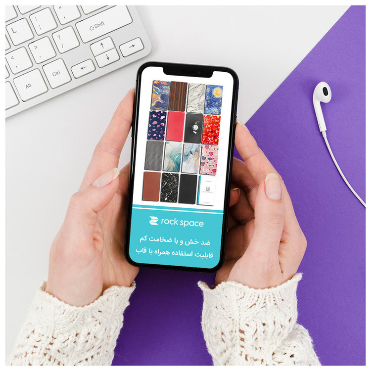 محافظ صفحه نمایش مات راک اسپیس مدل Camera Cut مناسب برای گوشی موبایل اپل iPhone 13 Pro Max