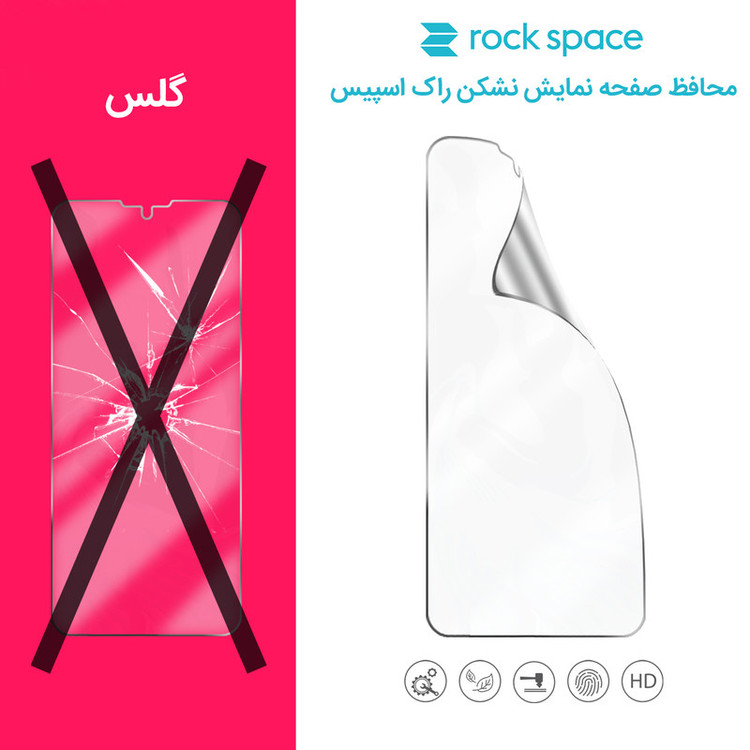 محافظ صفحه نمایش مات راک اسپیس مدل Camera Cut مناسب برای گوشی موبایل اپل iPhone 13 Pro Max