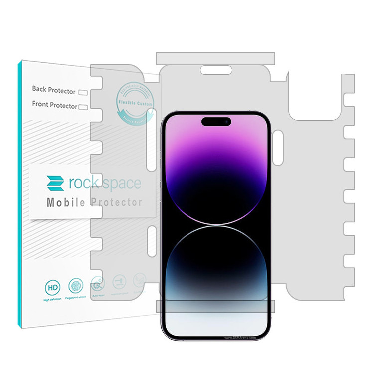 محافظ صفحه نمایش شفاف راک اسپیس مدل HGL-Larg مناسب برای گوشی موبایل اپل iPhone 14 Pro Max