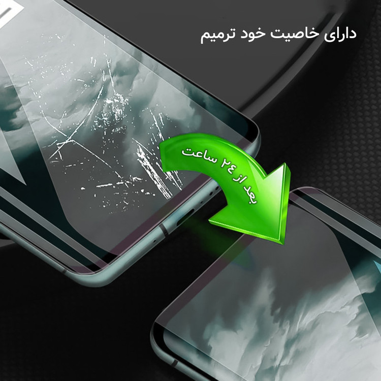 محافظ صفحه نمایش شفاف راک اسپیس مدل HGL-Larg مناسب برای گوشی موبایل اپل iPhone 14 Pro Max
