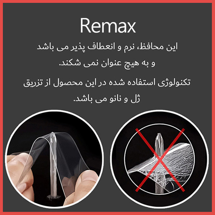 محافظ صفحه نمایش مات ریمکس مدل Resistant مناسب برای گوشی موبایل سامسونگ Galaxy Z Fold 3 به همراه محافظ پشت گوشی