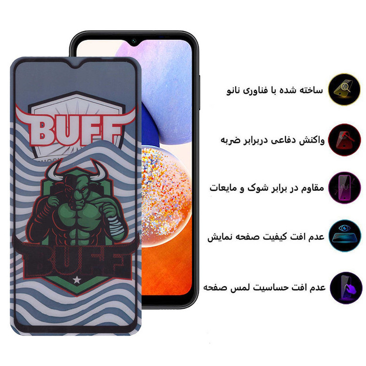 محافظ صفحه نمایش 5D بوف مدل Super Power-G مناسب برای گوشی موبایل سامسونگ Galaxy A14 5G / 4G