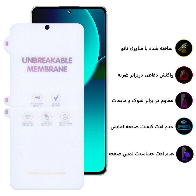 محافظ صفحه نمایش مات بوف مدل Hydrogel-Matte-G مناسب برای گوشی موبایل شیائومی 13T Pro / 13T / Redmi K60 Ultra