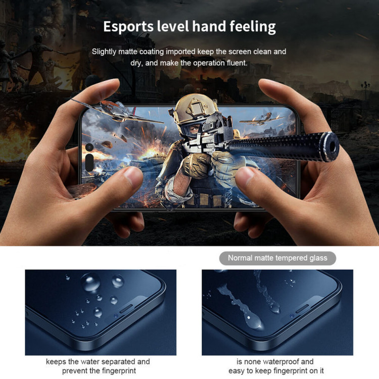 محافظ صفحه نمایش مات بوف مدل 5D Matte Pro مناسب برای گوشی موبایل اپل iPhone 15 Pro Max
