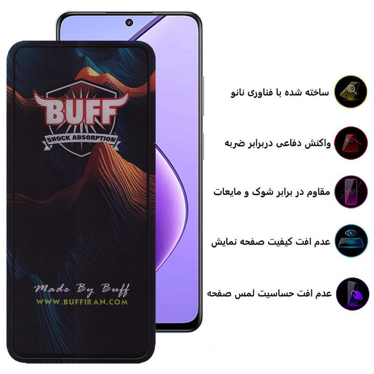 محافظ صفحه نمایش بوف مدلMountain-G مناسب برای گوشی موبایل ریلمی 12/11x/11/10 Pro/C67 4G/5G/ C55/V50s/Narzo 60x/N55