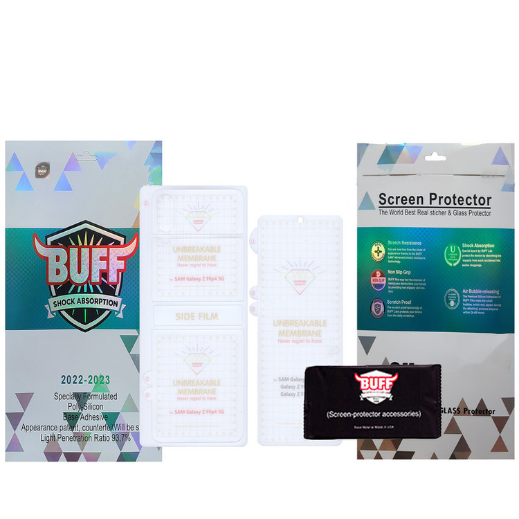 محافظ صفحه نمایش بوف مدل Hydrogel مناسب برای گوشی موبایل سامسونگ Galaxy Z Flip 4 به همراه محافظ پشت گوشی