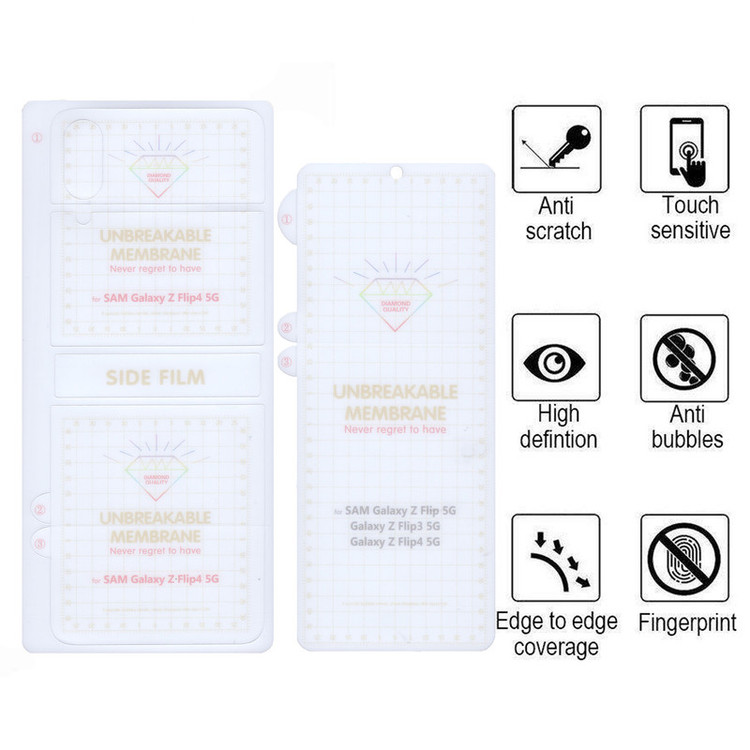 محافظ صفحه نمایش بوف مدل Hydrogel مناسب برای گوشی موبایل سامسونگ Galaxy Z Flip 4 به همراه محافظ پشت گوشی