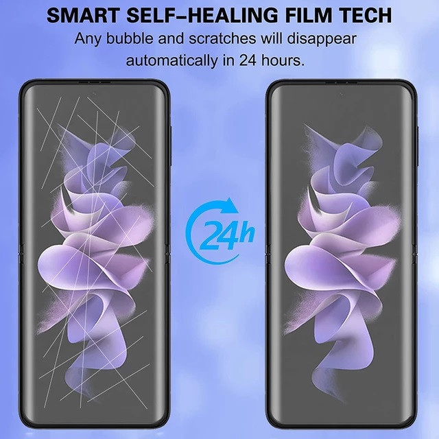 محافظ صفحه نمایش بوف مدل Hydrogel مناسب برای گوشی موبایل سامسونگ Galaxy Z Flip 4 به همراه محافظ پشت گوشی