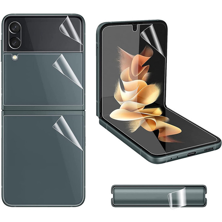محافظ صفحه نمایش بوف مدل Hydrogel مناسب برای گوشی موبایل سامسونگ Galaxy Z Flip 4 به همراه محافظ پشت گوشی