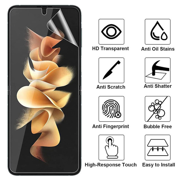 محافظ صفحه نمایش بوف مدل Hydrogel مناسب برای گوشی موبایل سامسونگ Galaxy Z Flip 4 به همراه محافظ پشت گوشی