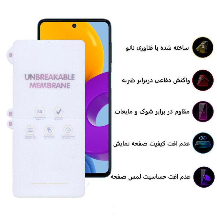 محافظ صفحه نمایش مات بوف مدل Hydrogel-Matte-G مناسب برای گوشی موبایل سامسونگ Galaxy M52/A72/A71