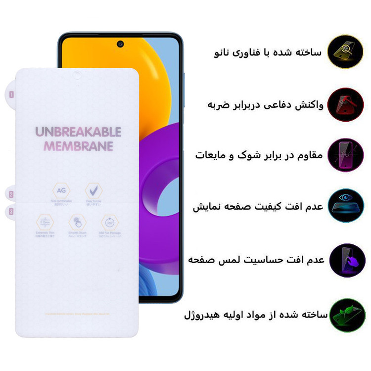 محافظ صفحه نمایش مات بوف مدل Hydrogel-Matte-G مناسب برای گوشی موبایل سامسونگ Galaxy M52/A72/A71