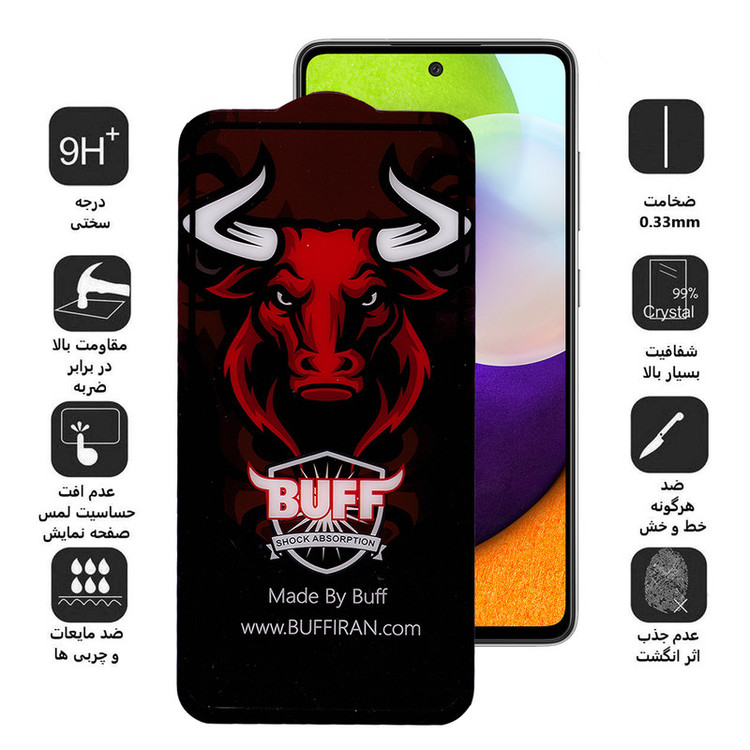 محافظ صفحه نمایش سرامیکی بوف مدل Ceramic Pro-G مناسب برای گوشی موبایل سامسونگ Galaxy A52s/A52/A51/S20 FE/M31s
