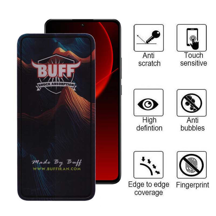 محافظ صفحه نمایش 5D بوف مدل Mountain-G مناسب برای گوشی موبایل شیائومی Redmi Note 13 Pro 4G/5G/Note 13 4G/5G/Note 13R Pro