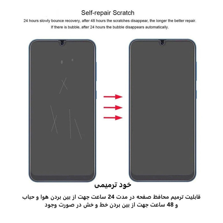 محافظ صفحه نمایش بوف مدل Hydrogel مناسب برای گوشی موبایل سامسونگ Galaxy Z Fold 7 به همراه محافظ پشت گوشی