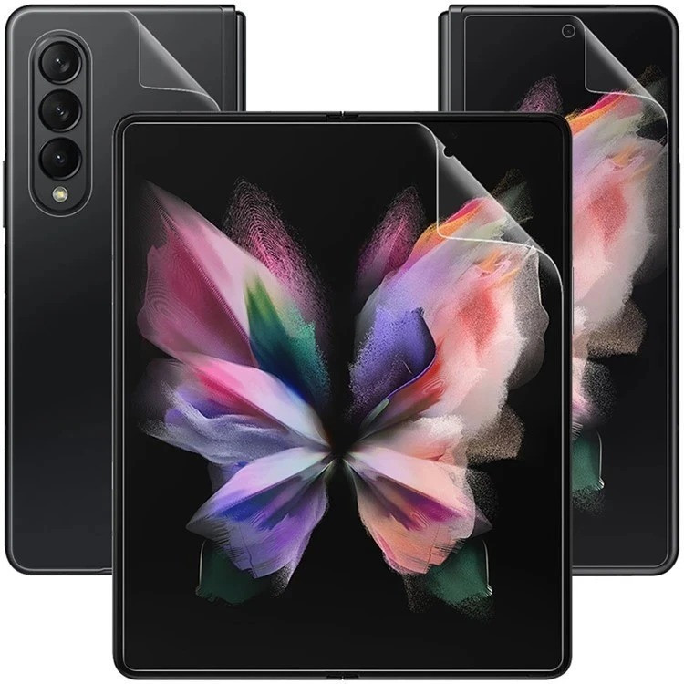 محافظ صفحه نمایش بوف مدل Hydrogel مناسب برای گوشی موبایل سامسونگ Galaxy Z Fold 7 به همراه محافظ پشت گوشی