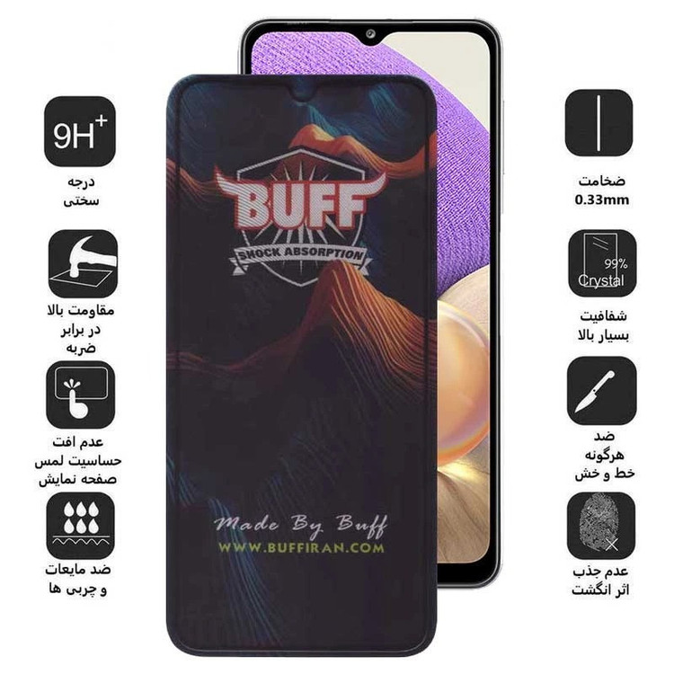 محافظ صفحه نمایش 5D بوف مدل Mountain-Guarantee مناسب برای گوشی موبایل سامسونگ Galaxy A17 / A26 / A16