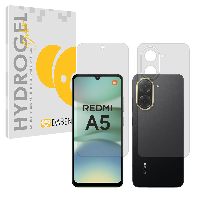 محافظ صفحه نمایش شفاف دبن مدل Tough مناسب برای گوشی موبایل شیائومی Redmi A5 4G به همراه محافظ پشت گوشی
