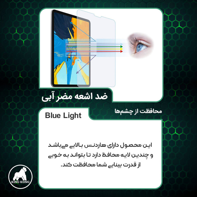 محافظ صفحه نمایش آنتی بلو کینگ کونگ مدل Eye Care مناسب برای گوشی موبایل سامسونگ Galaxy A36 5g