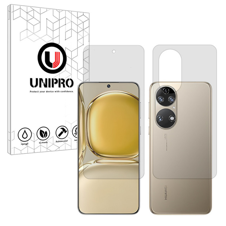محافظ صفحه نمایش مات یونی پرو مدل Explosion Proof مناسب برای گوشی موبایل هوآوی P50 Pro به همراه محافظ پشت گوشی