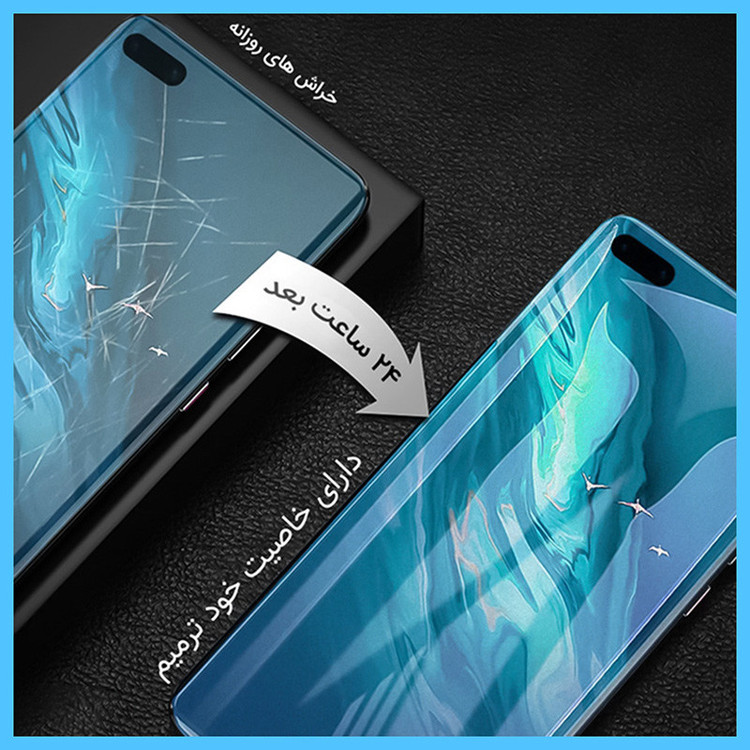 محافظ صفحه نمایش ضداشعه آبی تکنو مدل Resistant مناسب برای گوشی موبایل سامسونگ Galaxy Z Fold 2 به همراه محافظ پشت گوشی