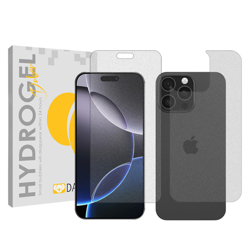 محافظ صفحه نمایش مات دبن مدل Tough مناسب برای گوشی موبایل اپل iPhone 16 Pro به همراه محافظ پشت گوشی