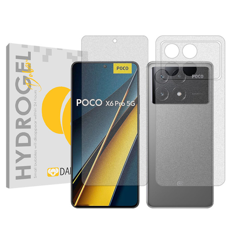 محافظ صفحه نمایش مات دبن مدل Tough مناسب برای گوشی موبایل شیائومی Poco X6 Pro به همراه محافظ پشت گوشی