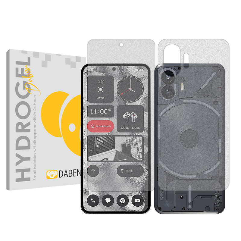 محافظ صفحه نمایش مات دبن مدل Tough مناسب برای گوشی موبایل ناتینگ Phone 2 به همراه محافظ پشت گوشی