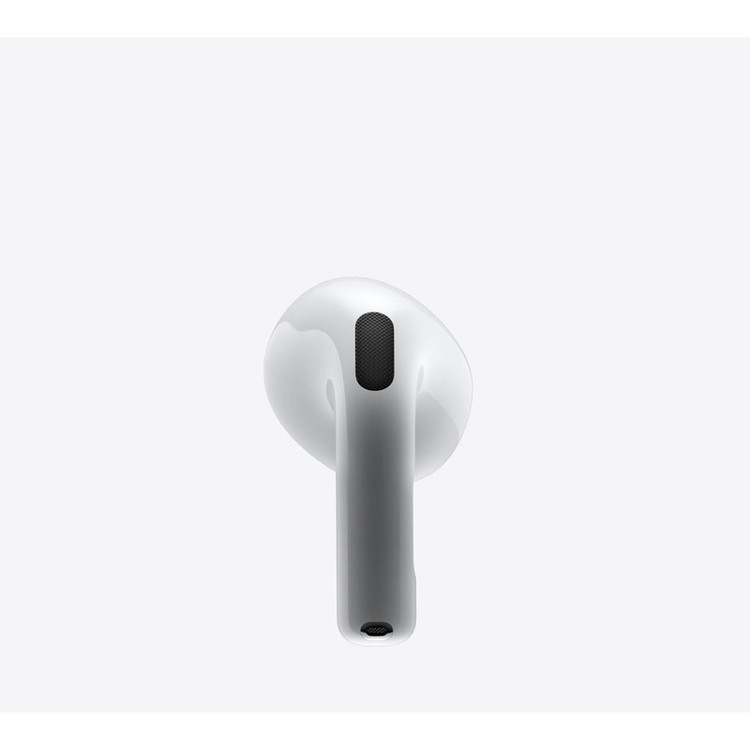 هدفون بلوتوثی اپل مدل AirPods 4 دارای نویز کنسلینگ، درگاه شارژ USB-Type-C و شارژ بی سیم، با قابلیت اتصال به چند دستگاه، پشتیبانی از فرمان لمسی و دستیار صوتی، نشانگر LED، مقاوم در برابر پاشش آب و گرد و غبار