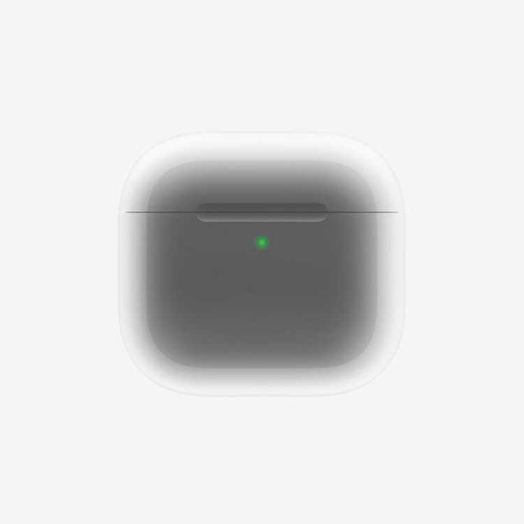 هدفون بلوتوثی اپل مدل AirPods 4 دارای نویز کنسلینگ، درگاه شارژ USB-Type-C و شارژ بی سیم، با قابلیت اتصال به چند دستگاه، پشتیبانی از فرمان لمسی و دستیار صوتی، نشانگر LED، مقاوم در برابر پاشش آب و گرد و غبار