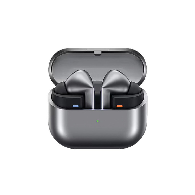 هدفون بلوتوثی سامسونگ مدل Galaxy Buds3 Pro دارای نویز کنسلینگ فعال (ANC)، درگاه شارژ USB Type-C، شارژ بی سیم، با قابلیت اتصال به چند دستگاه، پشتیبانی از فرمان لمسی، پشتیبانی از دستیار صوتی، مقاوم در برابر آب
