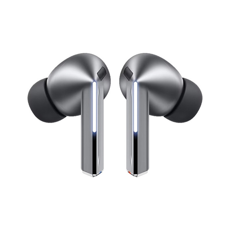 هدفون بلوتوثی سامسونگ مدل Galaxy Buds3 Pro دارای نویز کنسلینگ فعال (ANC)، درگاه شارژ USB Type-C، شارژ بی سیم، با قابلیت اتصال به چند دستگاه، پشتیبانی از فرمان لمسی، پشتیبانی از دستیار صوتی، مقاوم در برابر آب